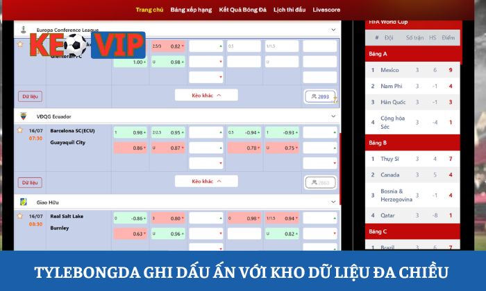 Giới thiệu trang Tylebongda Tylebongda ghi dấu ấn với kho dữ liệu đa chiều